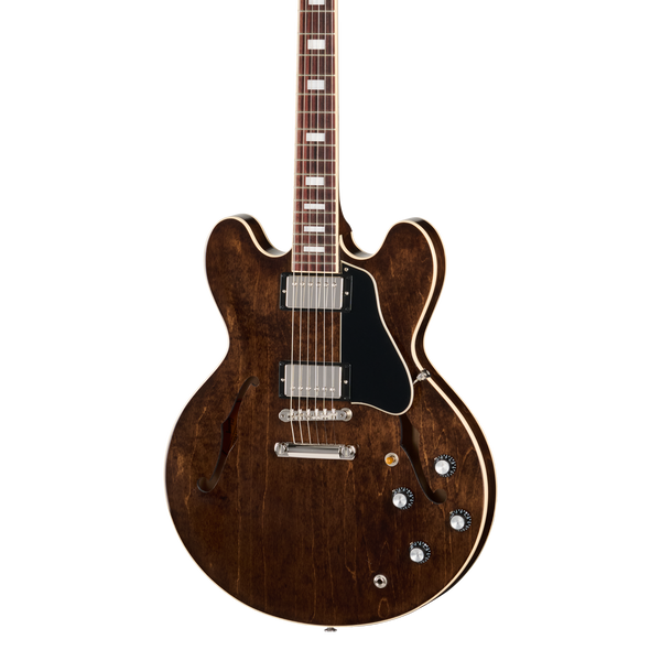 Front of Gibson ES-335 60s Dark Walnut.
