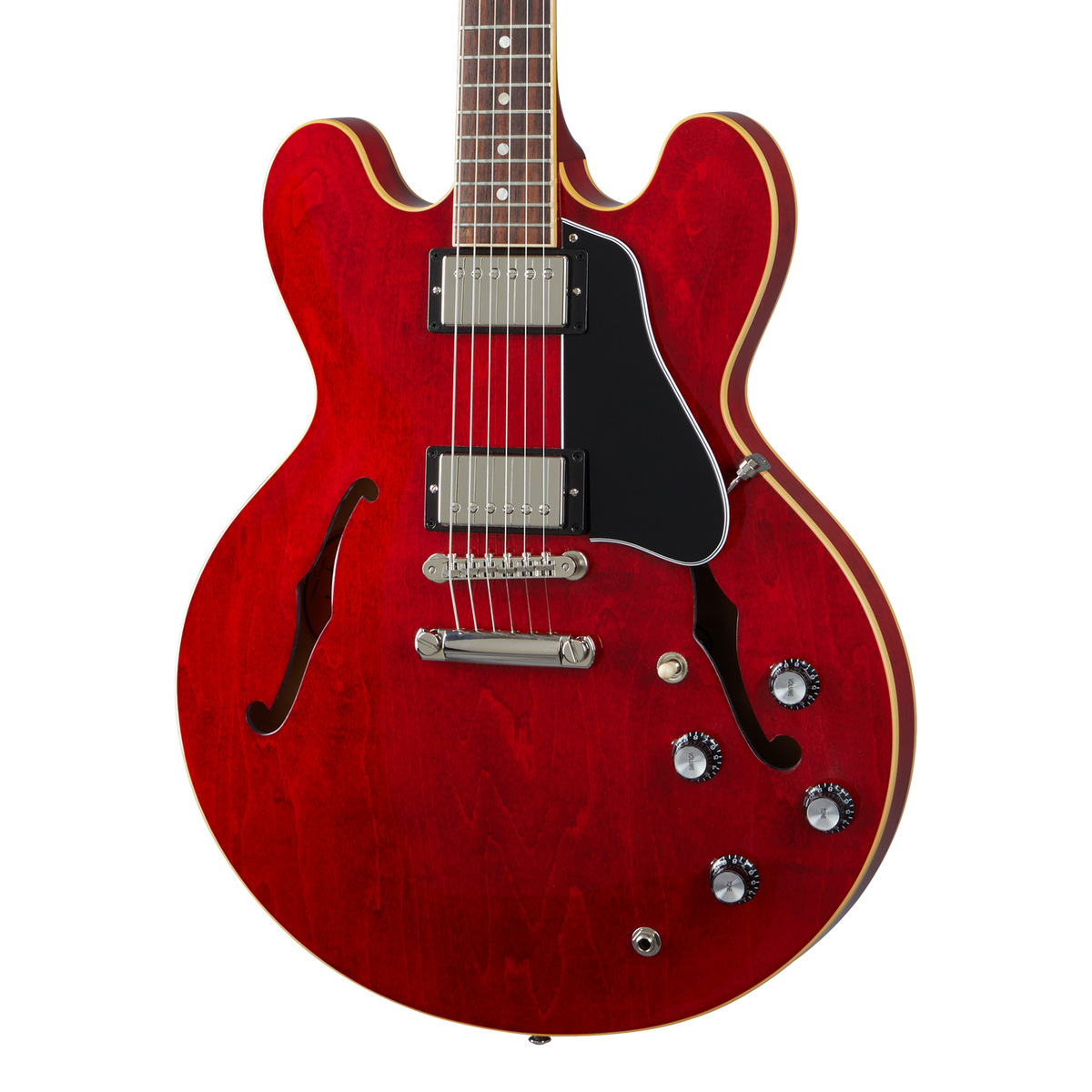 Front of Gibson ES-335 Sixties Cherry.