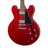 Front of Gibson ES-335 Sixties Cherry.