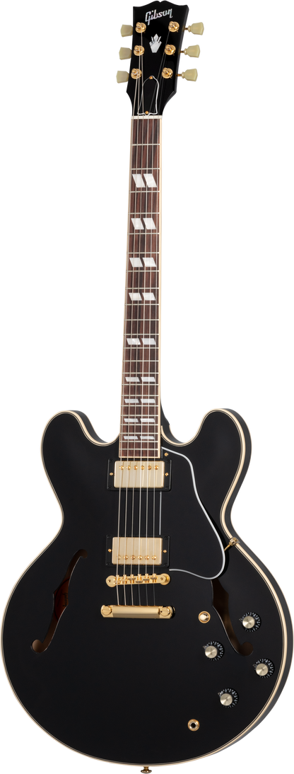 Full frontal of Gibson ES-345 Ebony.