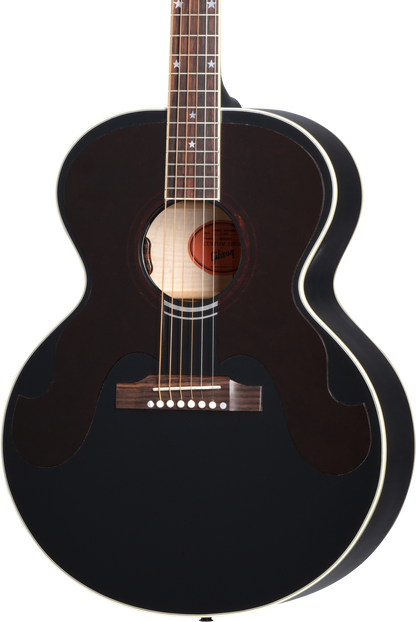 Front of Gibson Everly Brothers J-180 Ebony.