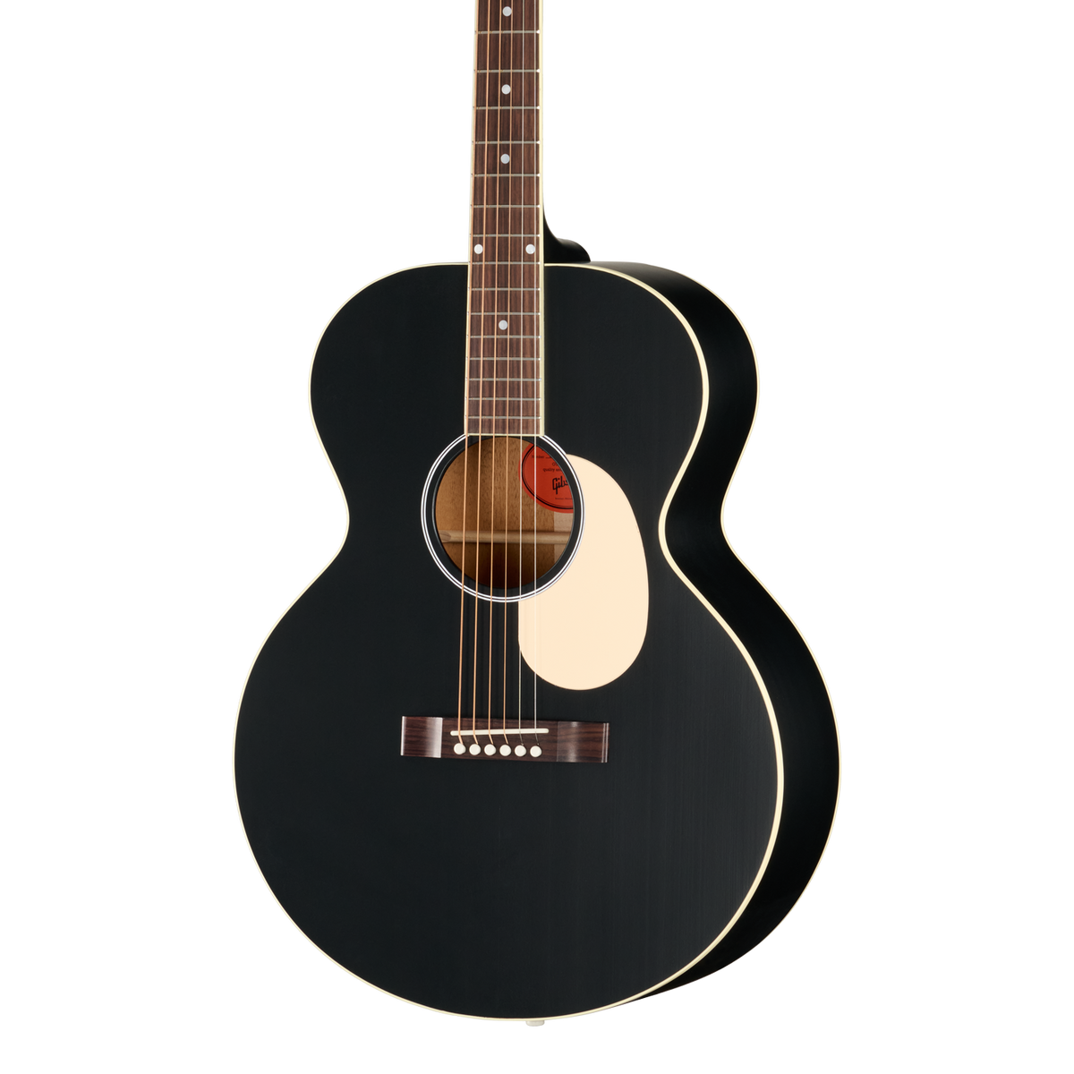 Front of Gibson J-185 Century 12-Fret Ebony.