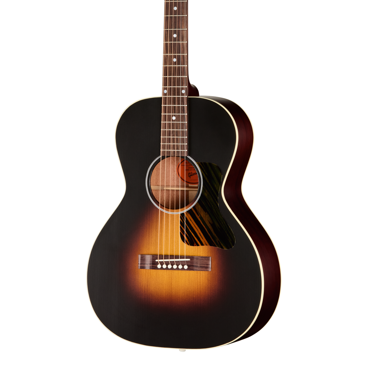 Front of Gibson L-00 Century 12-Fret Vintage Sunburst.