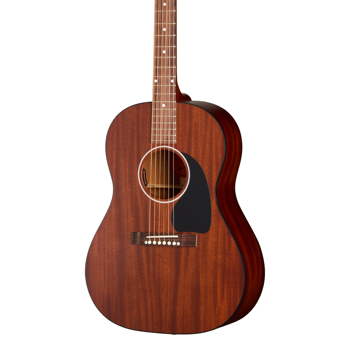 Front of Gibson LG 2 All Mahogany Faded Natural.