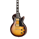 Front of Gibson Les Paul Custom 70s Tobacco Burst.