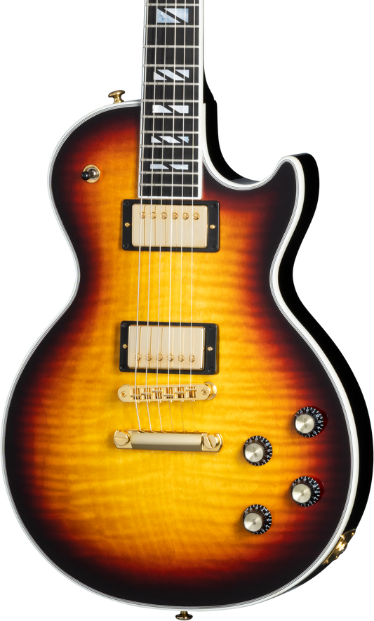 Front of Gibson Les Paul Modern Supreme Fireburst.