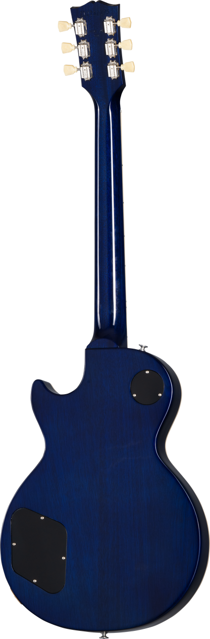 Back of Gibson Les Paul Standard 50s Figured Top Blueberry Burst.