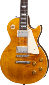 Front of Gibson Les Paul Standard 50s Figured Top Honey Amber,
