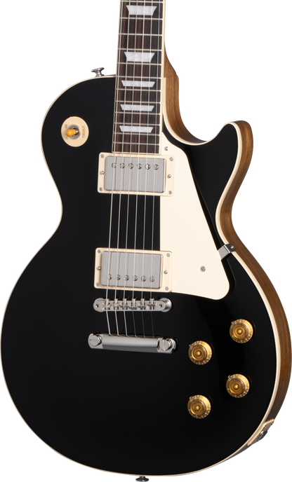 Front of Gibson Les Paul Standard 50s Plain Top Ebony Top.