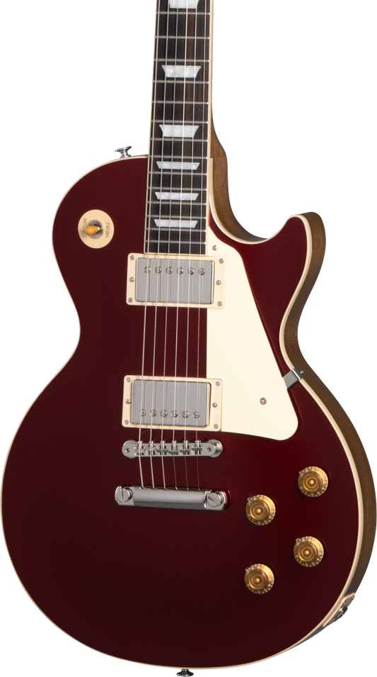 Front of Gibson Les Paul Standard 50s Plain Top Sparkling Burgundy Top.