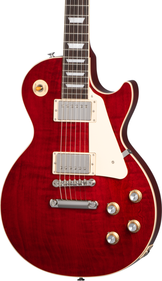 Front of Gibson Les Paul Standard 60s Figured Top 60s Cherry.