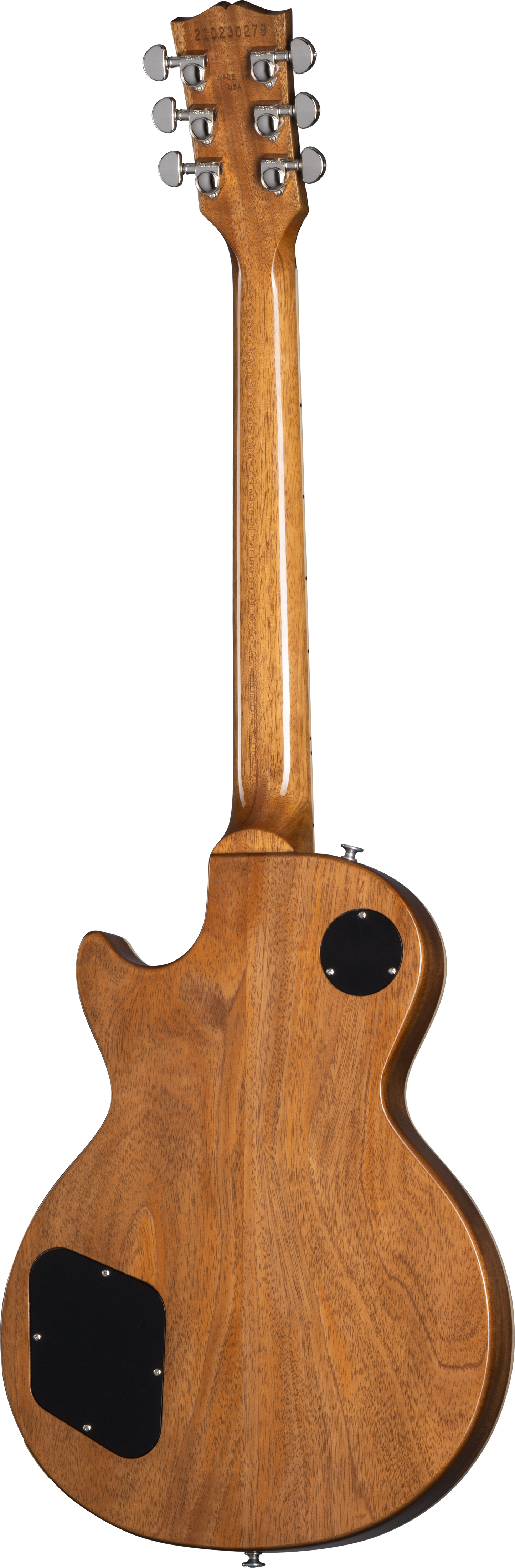 Back of Gibson Les Paul Standard 60s Figured Top Honey Amber.