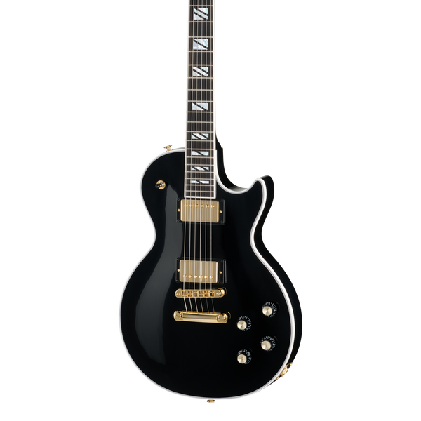 Front of Gibson Les Paul Supreme Ebony.