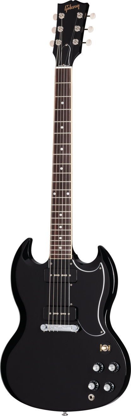 Full frontal of Gibson SG Special Ebony.