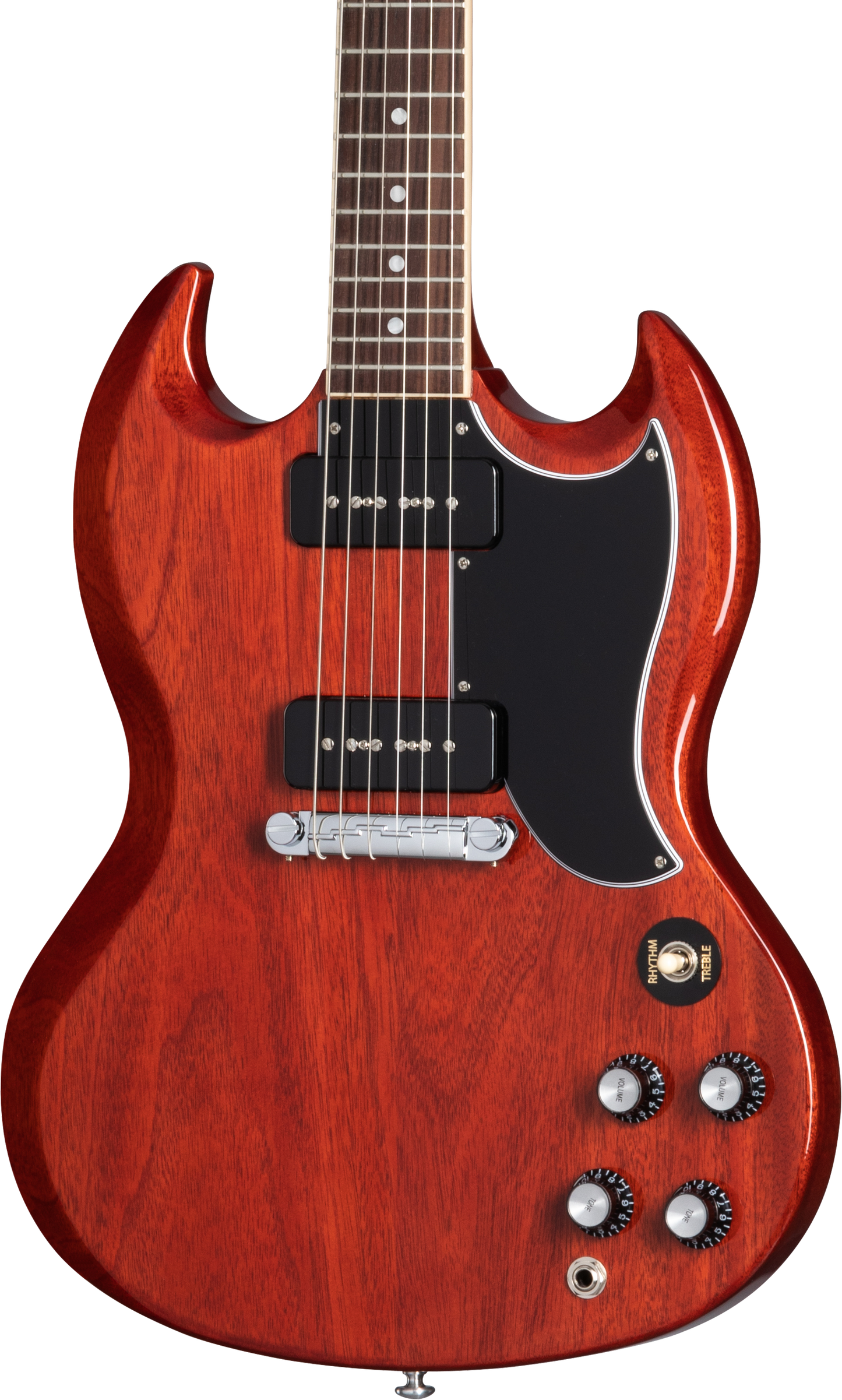 Front of Gibson SG Special Vintage Cherry.