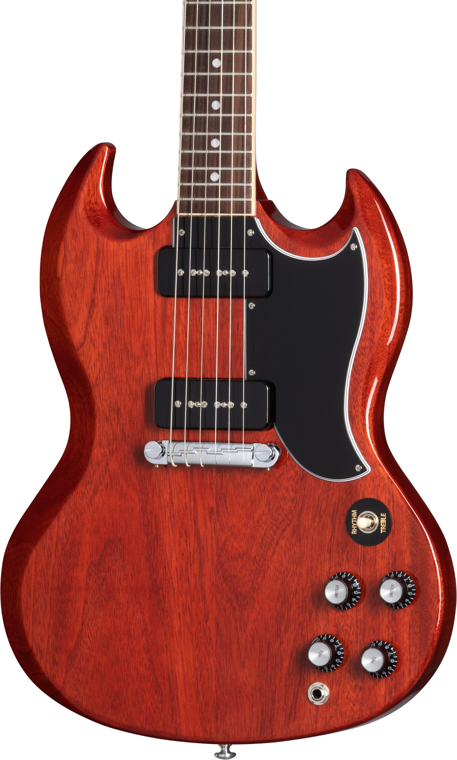 Front of Gibson SG Special Vintage Cherry.