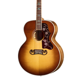 Front of Gibson SJ-200 Elegant Koa Honey Burst.