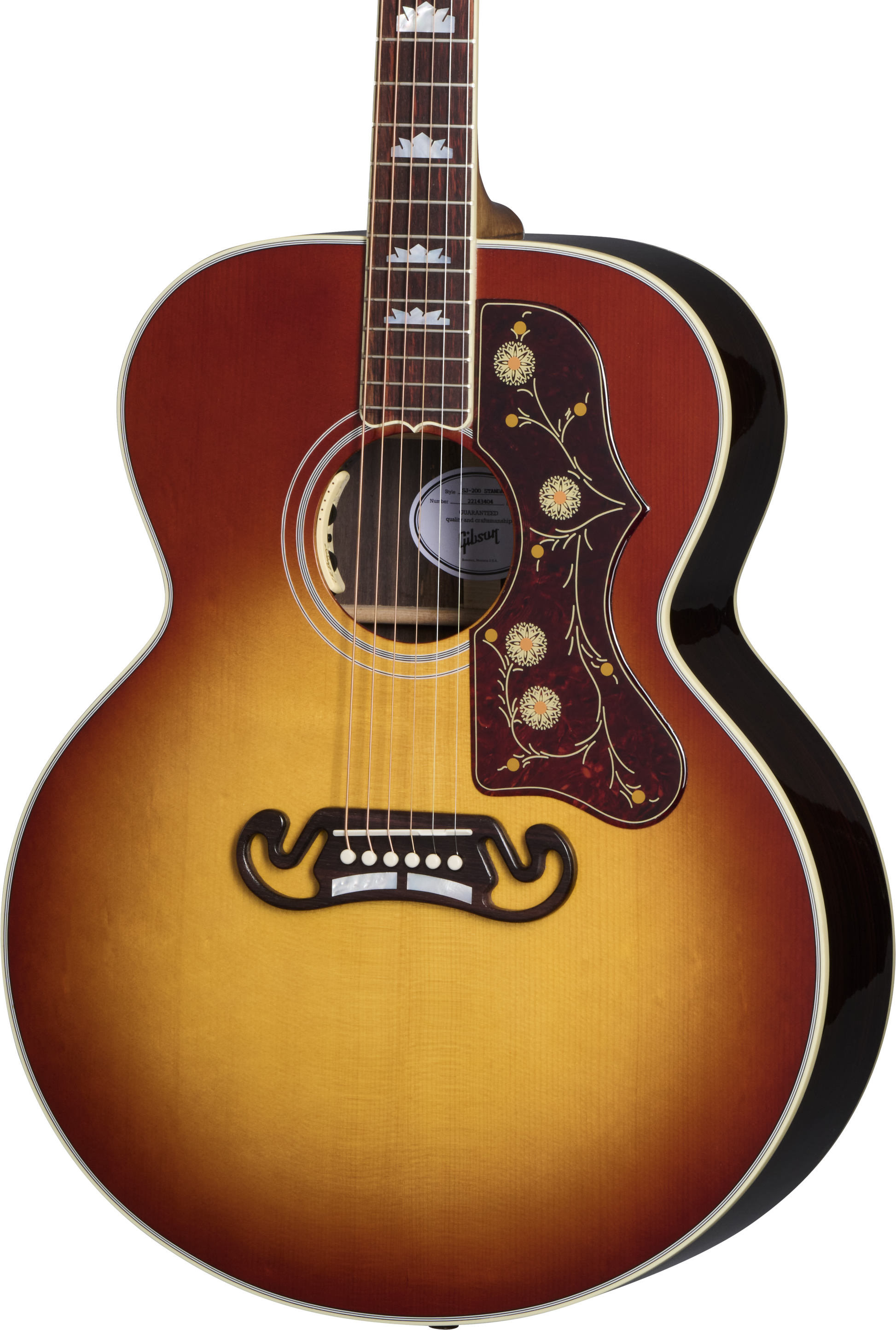 Front of Gibson SJ-200 Standard Rosewood.