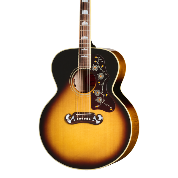 Front of Gibson SJ 200 60s Original Vintage Sunburst.