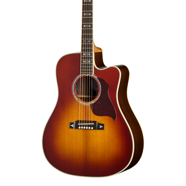 Front of Gibson Songwriter Recording Artist EC Rosewood Burst.