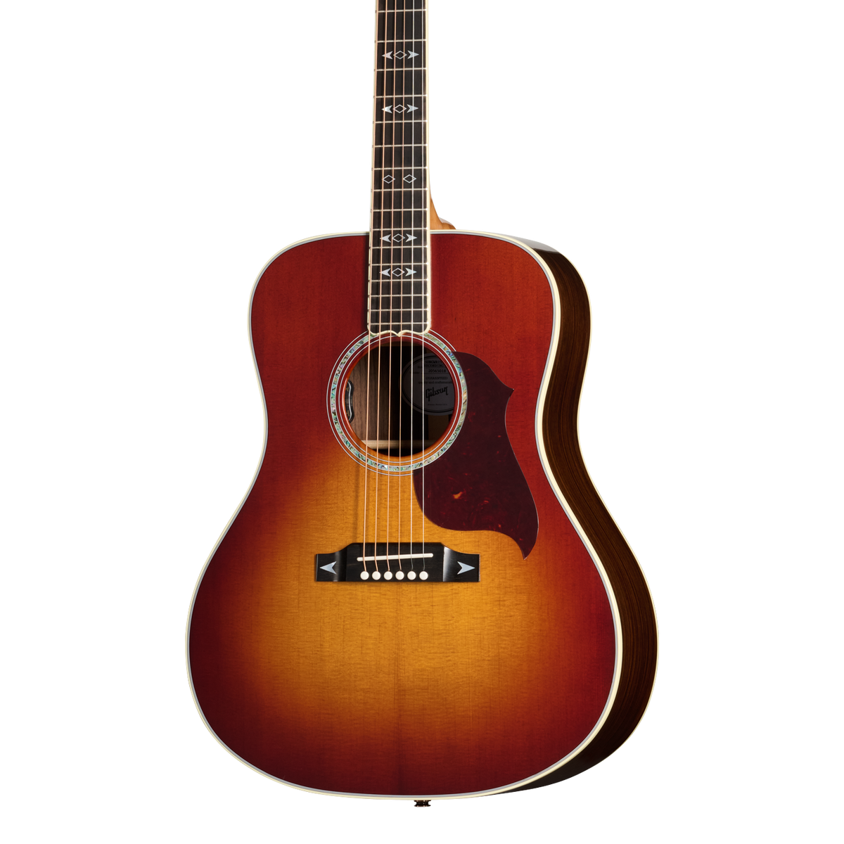 Front of Gibson Songwriter Recording Artist Rosewood Burst.
