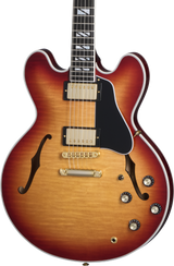 Front of Gibson USA ES Supreme Bourbon Burst.