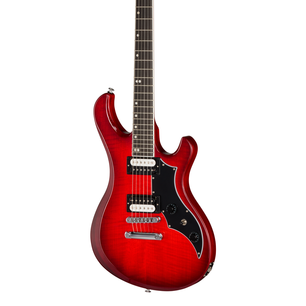 Front of Gibson Victory Figured Cherry Burst.