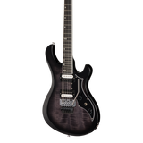 Front of Gibson Victory Floyd Rose Translucent Ebony Burst.