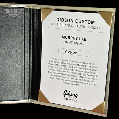 Gibson Custom Dealer Select 1956 Les Paul Chambered Goldtop Light Aged w/case 64470