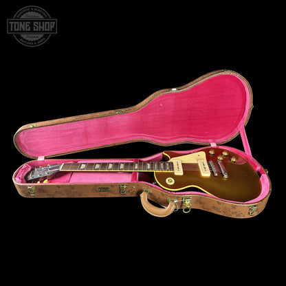 Gibson Custom Dealer Select 1956 Les Paul Chambered Goldtop Aged 65025 in case.