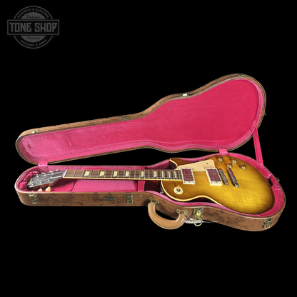 Gibson Custom Dealer Select 1958 Les Paul Chambered Golden Poppy VOS 84822 in case.