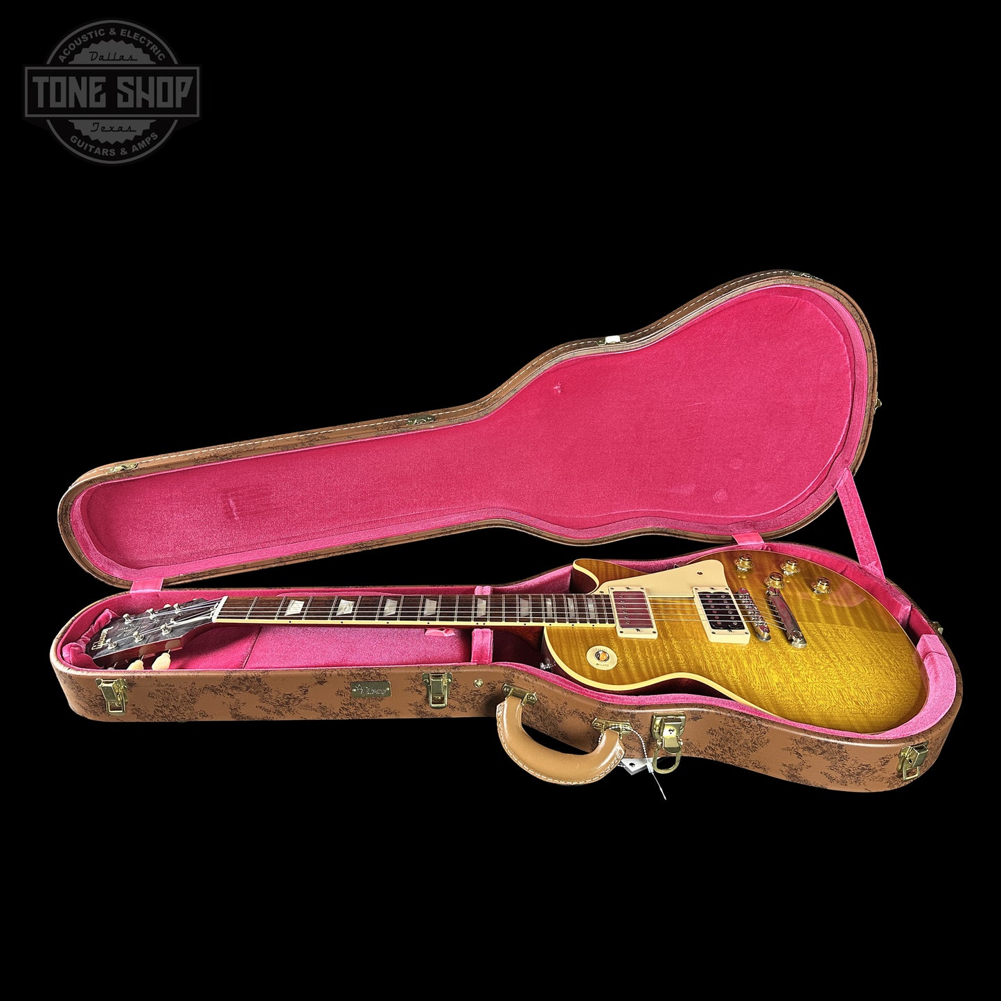 Gibson Custom Dealer Select 1959 Les Paul Chambered Lemon Burst Light Aged 941840 in case.