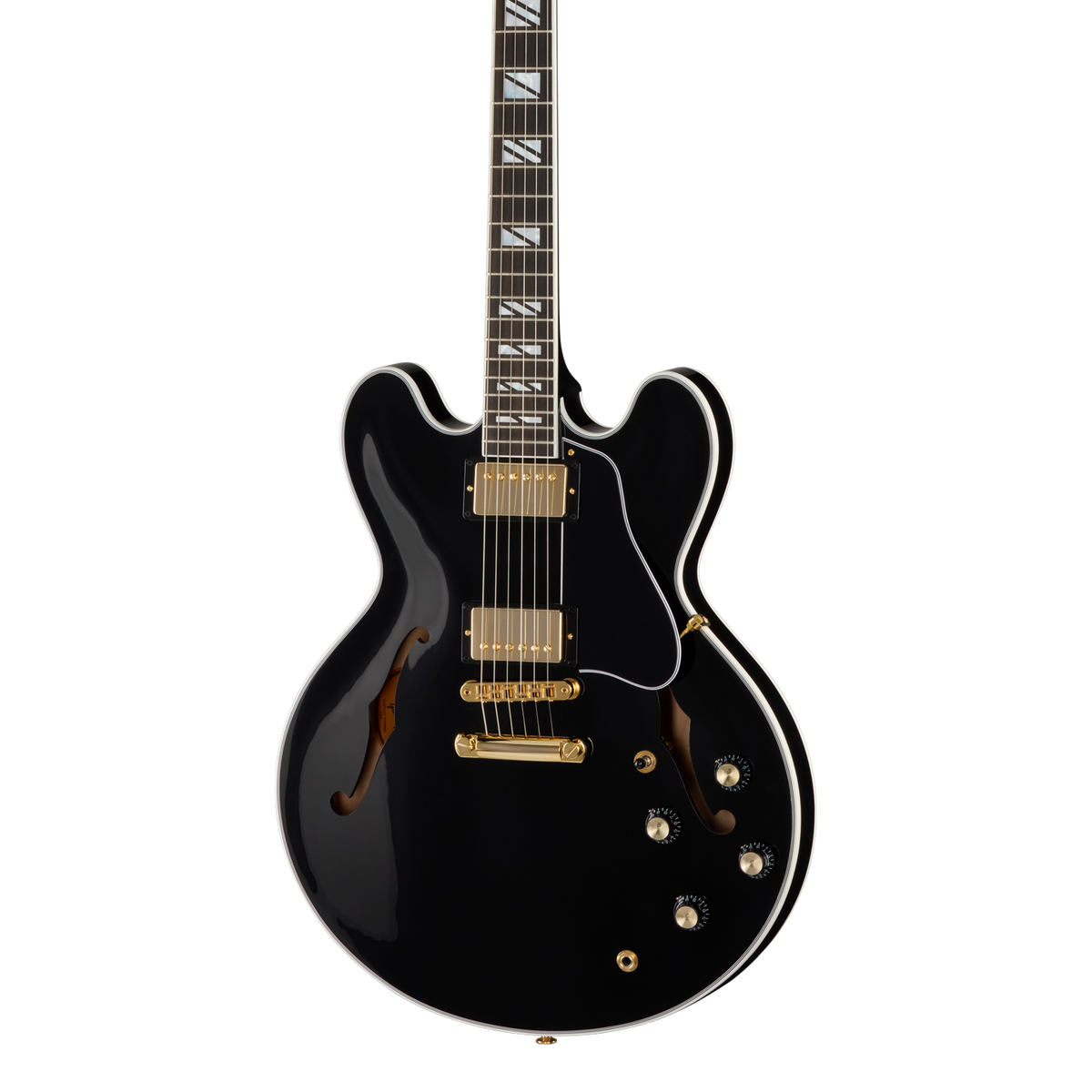 Front of Gibson ES Supreme Ebony.