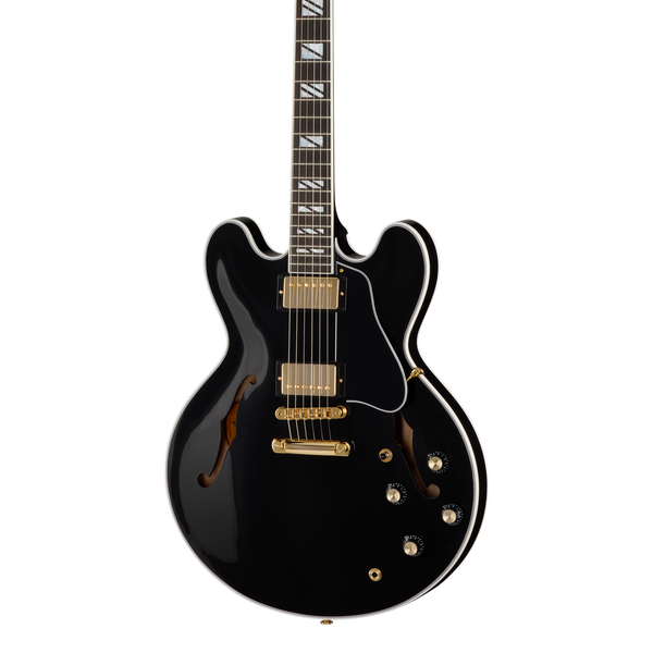 Front of Gibson ES Supreme Ebony.