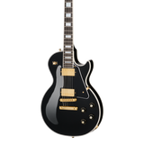 Front of Gibson Les Paul Custom 70s Ebony.