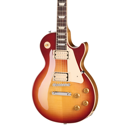 Front of Gibson Les Paul Standard 50s Double Trouble Vintage Bourbon Burst Gloss.