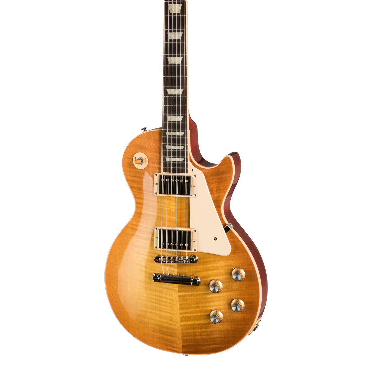 Front of Gibson Les Paul Standard 60s Figured Top Unburst.
