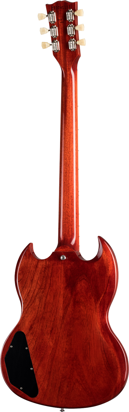 Back of Gibson SG Standard '61 Sideways Vibrola Vintage Cherry.