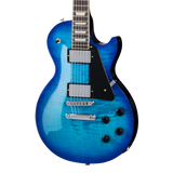Front of Gibson USA Les Paul Studio Session Cobalt Burst.