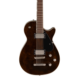 Front of Gretsch Electromatic Jet Baritone Rosewood Imperial Stain.