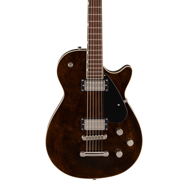 Front of Gretsch Electromatic Jet Baritone Rosewood Imperial Stain.
