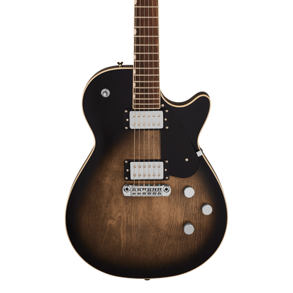 Front of Gretsch Electromatic Jet Bristol Fog.