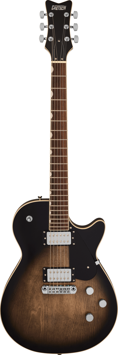 Full frontal of Gretsch Electromatic Jet Bristol Fog.