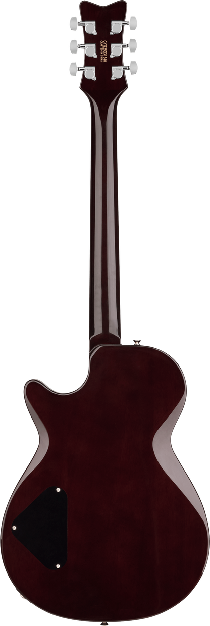 Back of Gretsch Electromatic Jet Club 1 Pickup Claret Burst.