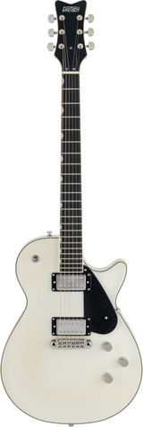Full frontal of Gretsch Electromatic Premier Jet Vintage Pearl.