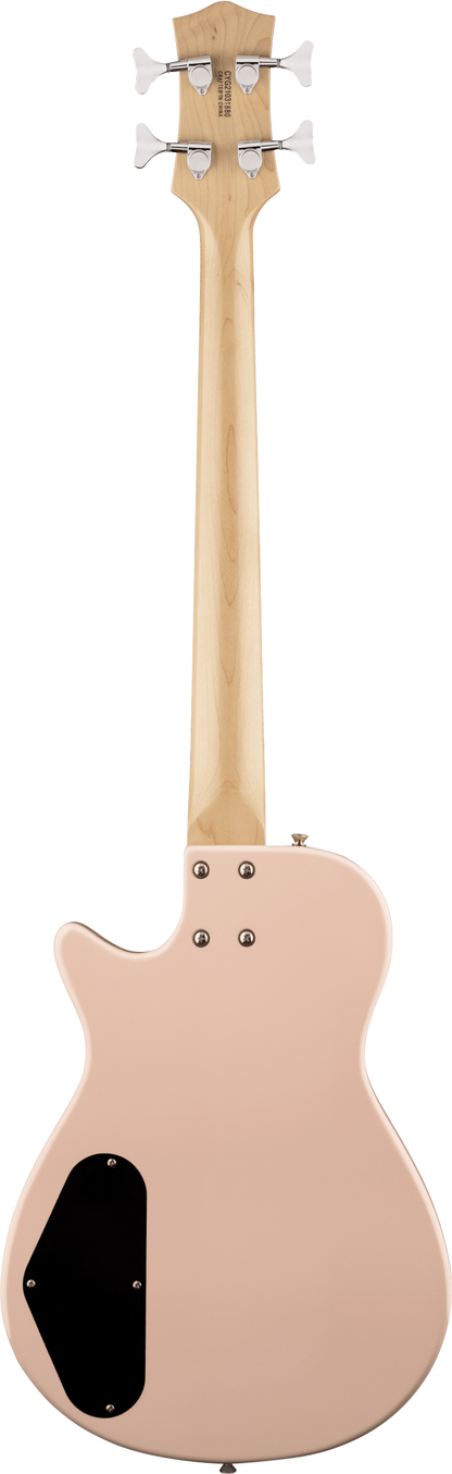 Back of Gretsch G2220 Electromatic Junior Jet Bass II Short-Scale Shell Pink.