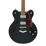 Front of Gretsch G2622 Streamliner Center Block Double-Cut Midnight Sapphire 2 Tone.