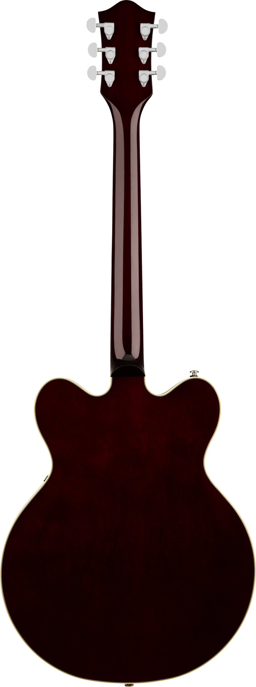 Back of Gretsch G2622 Streamliner Center Block Double-Cut Midnight Sapphire 2 Tone.