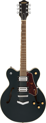 Full frontal of Gretsch G2622 Streamliner Center Block Double-Cut Midnight Sapphire 2 Tone.