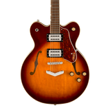 Front of Gretsch G2622 Streamliner Center Block Double-Cut w/V-Stoptail Forge Glow.